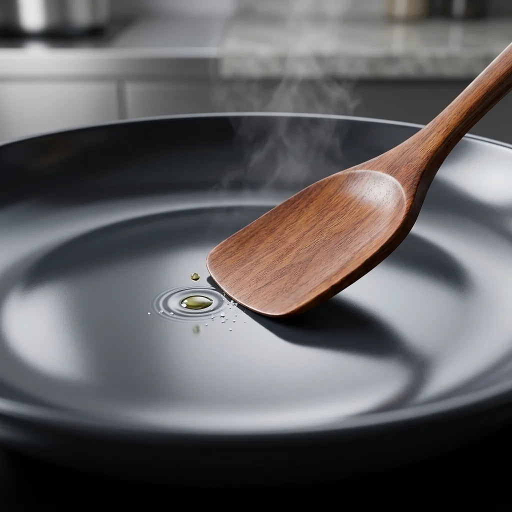 Scratch-Free Pan Safe Demonstration on Ceramic Skillet